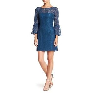 BB Dakota Billie Lace Dress Teal Blue Size 6